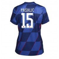 Camiseta Croacia Mario Pasalic #15 Visitante Equipación para mujer Eurocopa 2024 manga corta